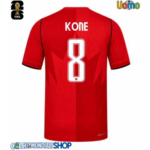 Maglie da calcio Canada Ismael Kone #8 Prima Maglia Mondiali 2026  Manica Corta